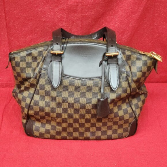 Authentic Louis Vuitton Verona GM Damier Ebene Brown Coated Canvas Handbag - Picture 2 of 10